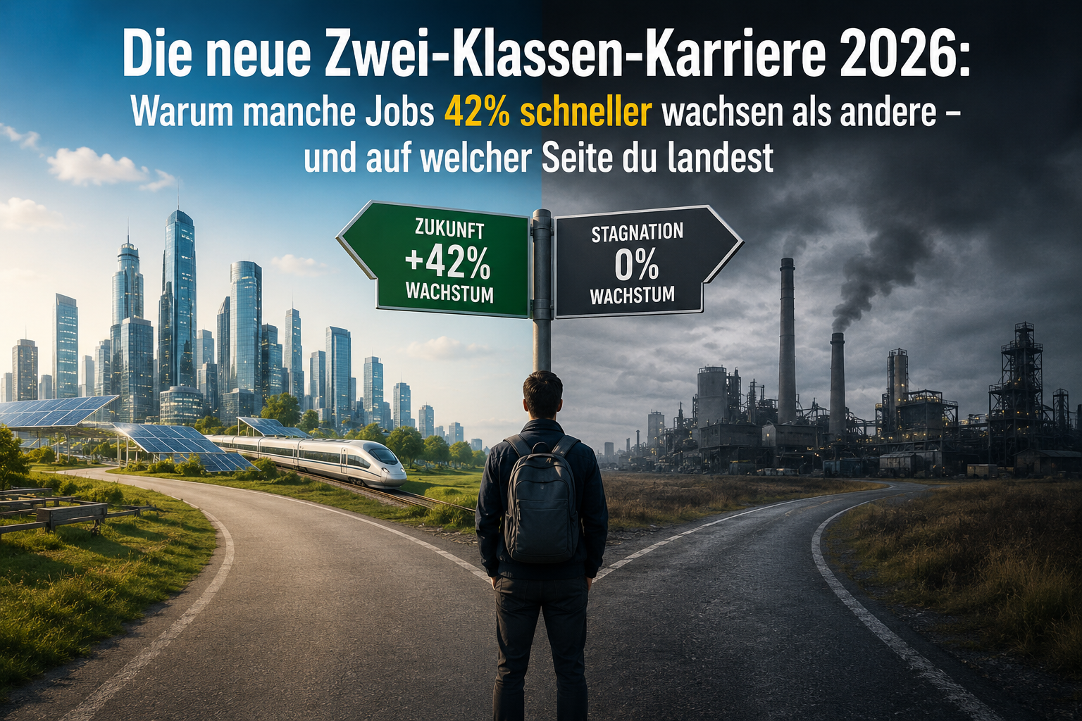 Die neue Zwei-Klassen-Karriere 2026: Warum manche Jobs 42% schneller wachsen als andere – und auf welcher Seite du landest