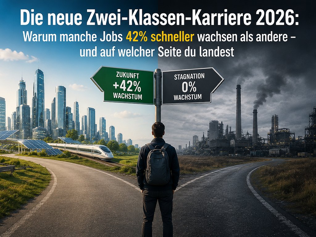Die neue Zwei-Klassen-Karriere 2026: Warum manche Jobs 42% schneller wachsen als andere – und auf welcher Seite du landest