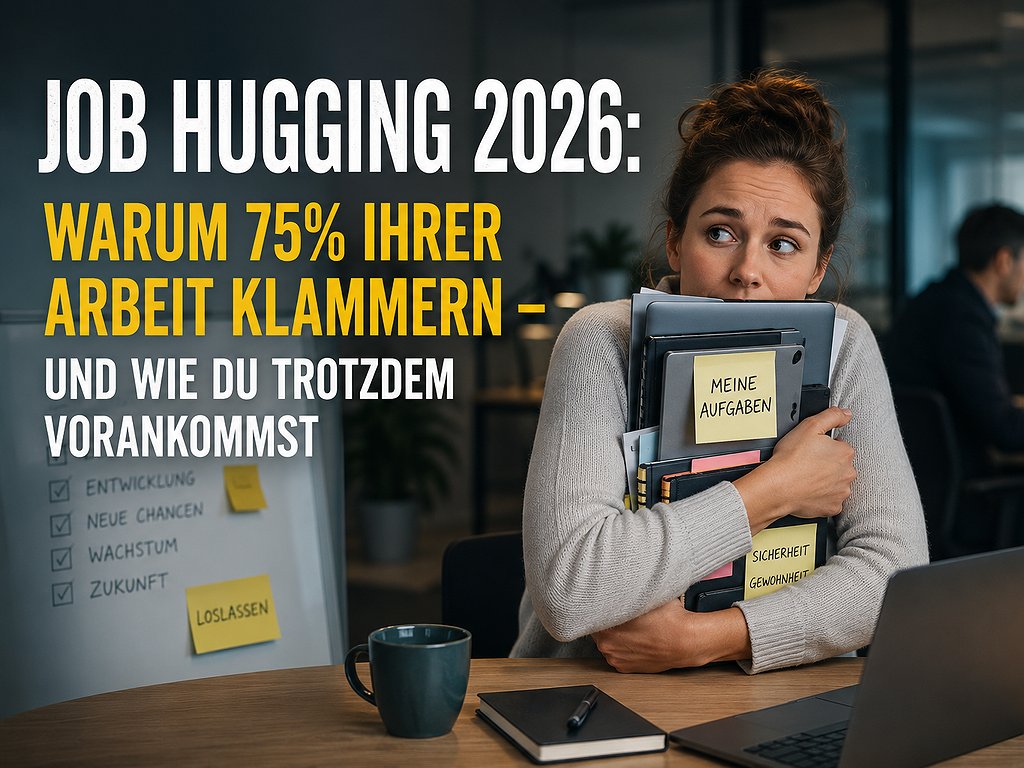 Job Hugging 2026: Warum 75% ihrer Arbeit klammern – und wie du trotzdem vorankommst
