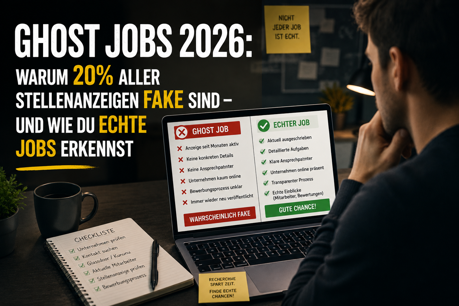 Ghost Jobs erkennen: So findest du echte Stellen