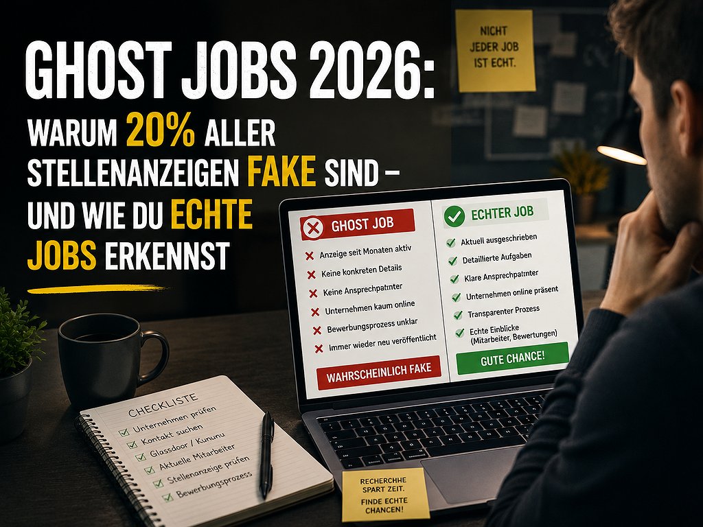 Ghost Jobs 2026: Warum 20% aller Stellenanzeigen Fake sind – und wie du echte Jobs erkennst