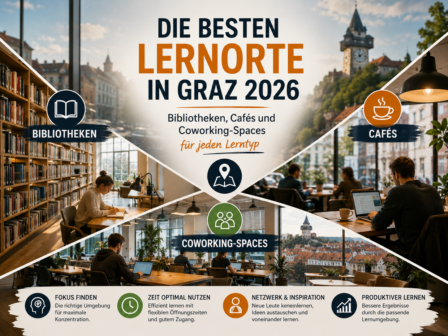 Die besten Lernorte in Graz 2026