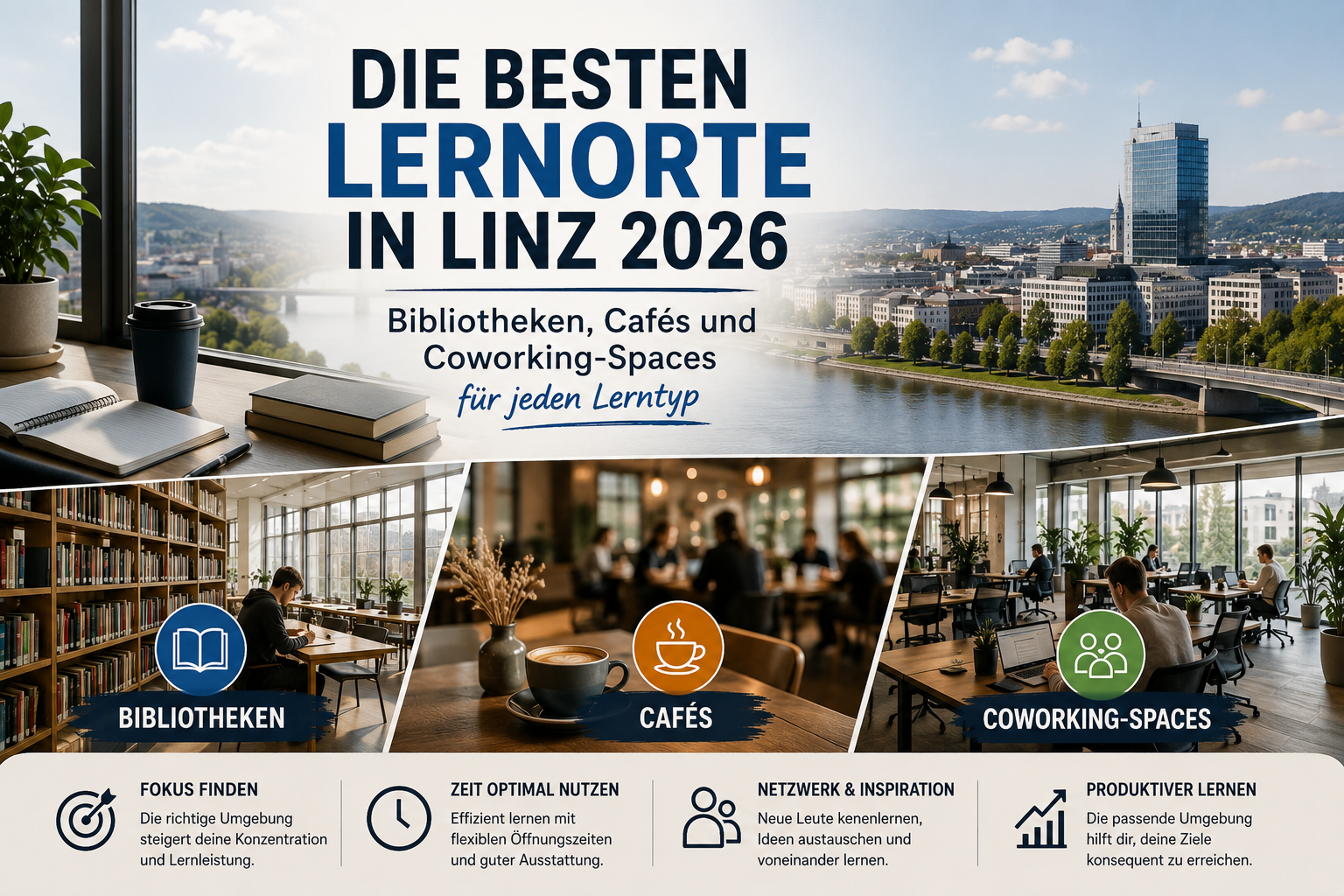 Die besten Lernorte in Linz 2026