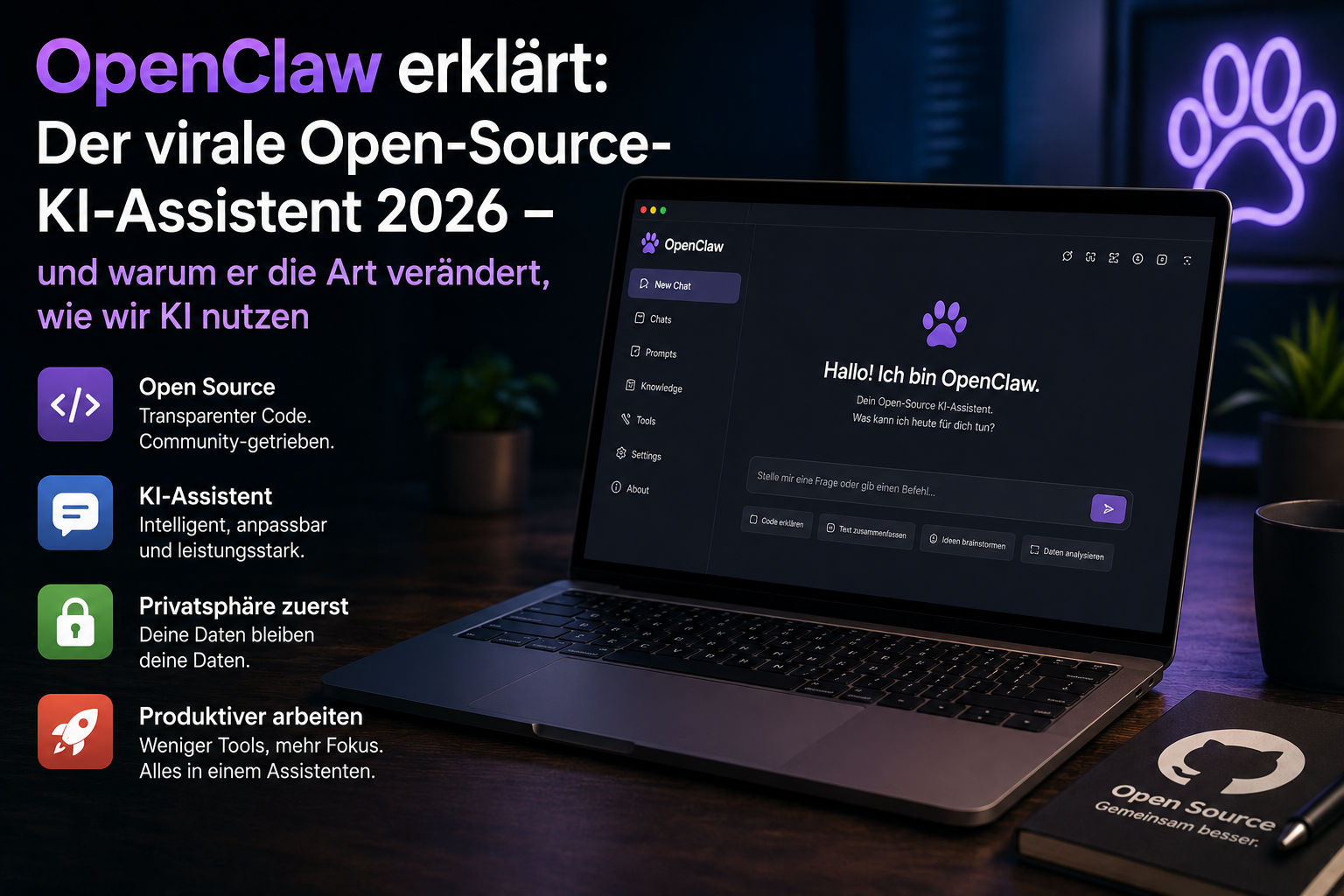 OpenClaw erklärt: Der virale Open-Source-KI-Assistent 2026 – und warum er die Art verändert, wie wir KI nutzen