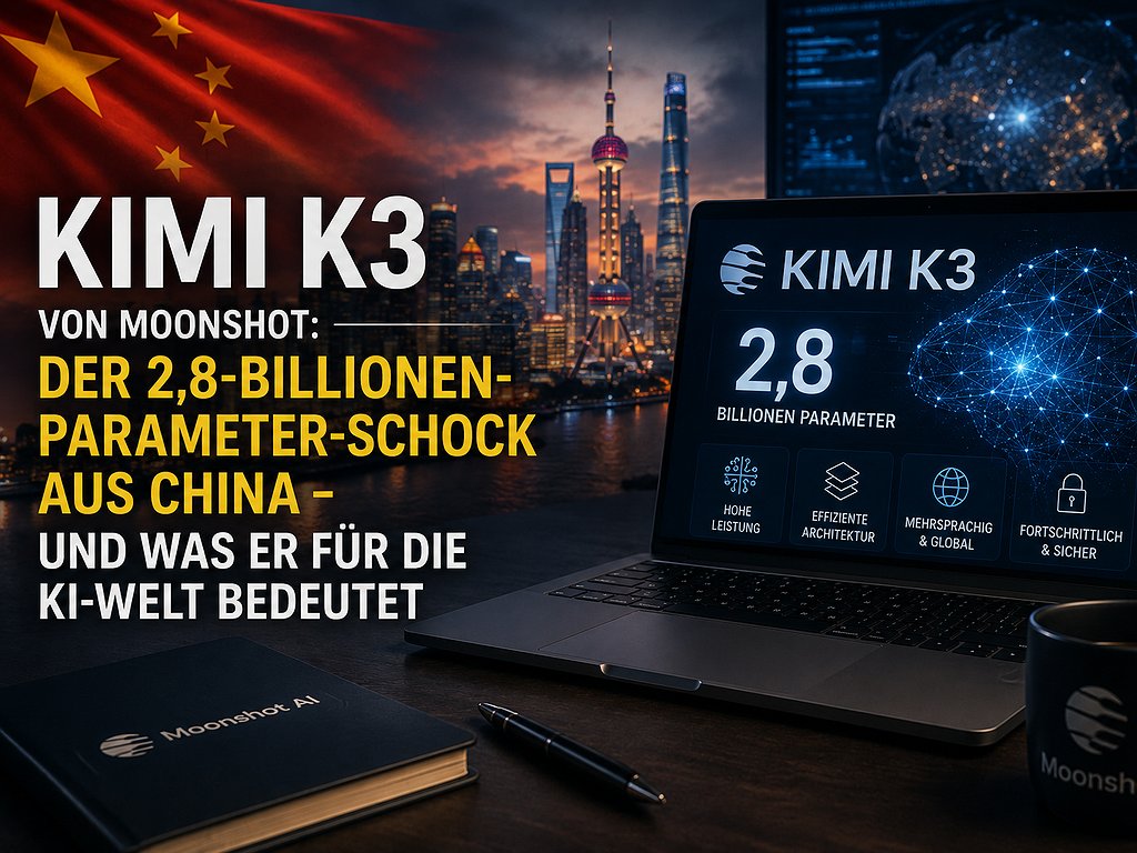 Kimi K3 von Moonshot: Der 2,8-Billionen-Parameter-Schock aus China – und was er für die KI-Welt bedeutet