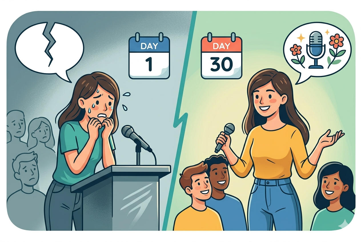 Sprachangst überwinden: 30 Tage Plan für mehr Selbstvertrauen