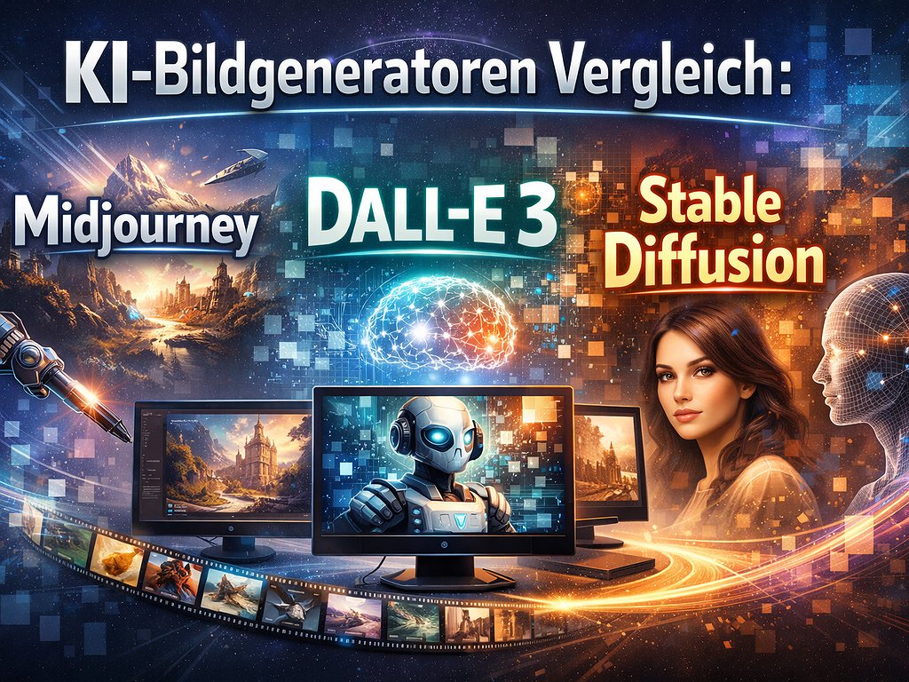 KI-Bildgeneratoren Vergleich: Midjourney vs. DALL-E 3 vs. Stable Diffusion – Welcher ist der Beste für Kreative?