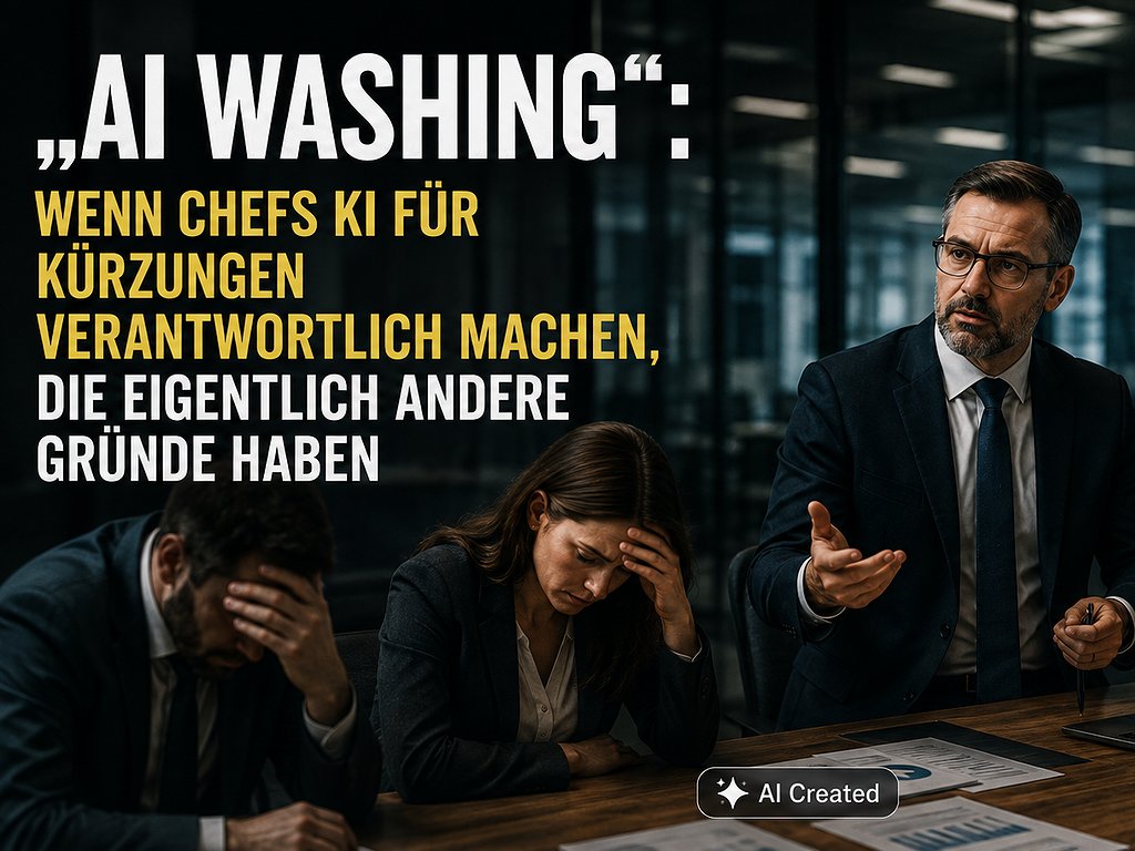 „AI Washing": Wenn Chefs KI für Kürzungen verantwortlich machen, die eigentlich andere Gründe haben