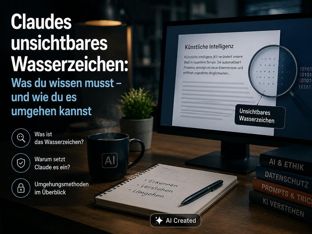 Claudes unsichtbares Wasserzeichen: Was du wissen musst – und wie du es umgehen kannst