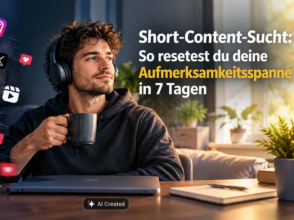 Short-Content-Sucht: So resetest du deine Aufmerksamkeitsspanne in 7 Tagen