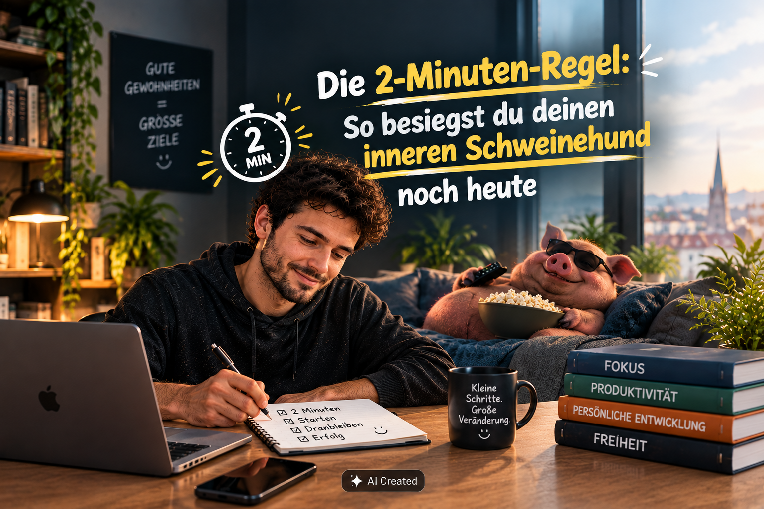 2-Minuten-Regel: So besiegst du deinen inneren Schweinehund