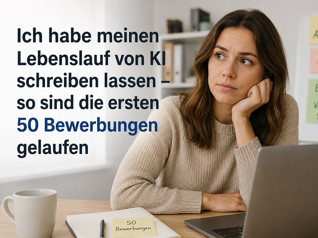 Ich habe meinen Lebenslauf von KI schreiben lassen – so sind die ersten 50 Bewerbungen gelaufen